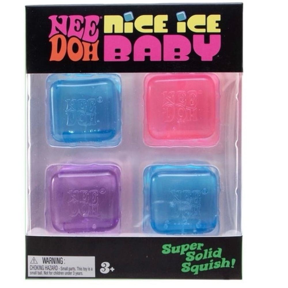 Nice Ice Baby Squishy Toy Set - Blue, Pink, Purple